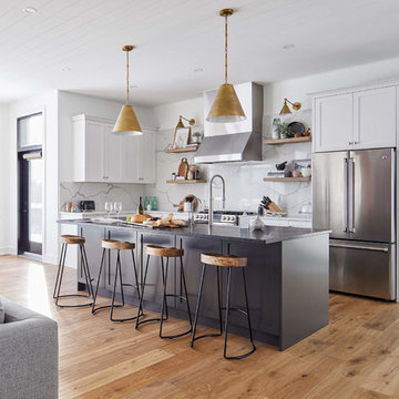 Bold Contrast Kitchen | Astro Design | Ottawa, Canada