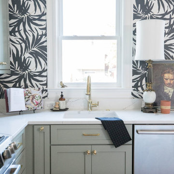 Bold, Eclectic Kitchen