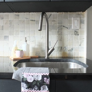 Bold Minimal Galley Kitchen