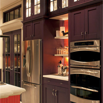 Bold Orange Backsplash