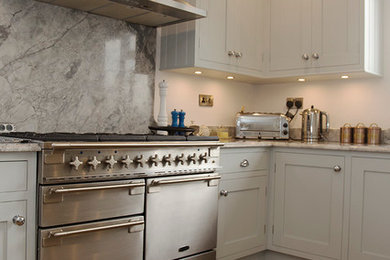Design ideas for a classic kitchen in Cheshire.
