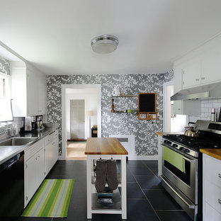 Black Floral Wallpaper Houzz