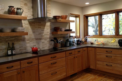 Design ideas for a rustic kitchen in Denver.