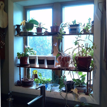 Box bay kitchen garden window