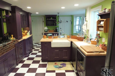 Inspiration for an eclectic kitchen remodel in Boston
