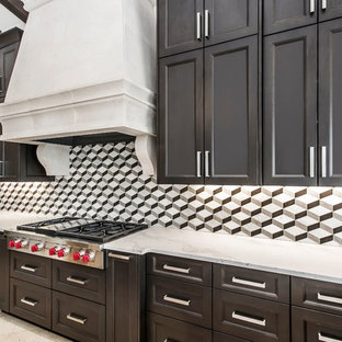 This is an example of a mediterranean kitchen in Austin.