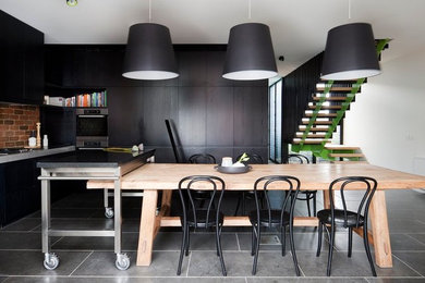Design ideas for a contemporary kitchen in Melbourne.