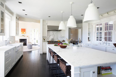 Inspiration for a transitional kitchen remodel in New York