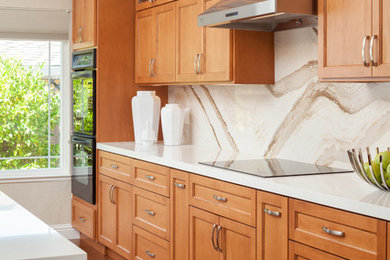 Example of a transitional kitchen design in San Francisco