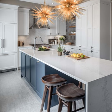 Bright & Blue Kitchen | Astro Design | Ottawa, Canada