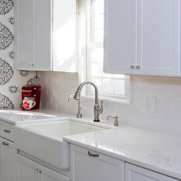 Bright and Cheery Galley Kitchen
