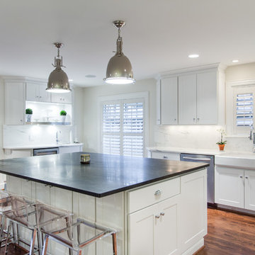 Bright and Modern Dallas Kitchen Featuring WOLF Classic Cabinets