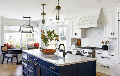 Kitchen of the Week: Bright Space With a Bold Blue Island