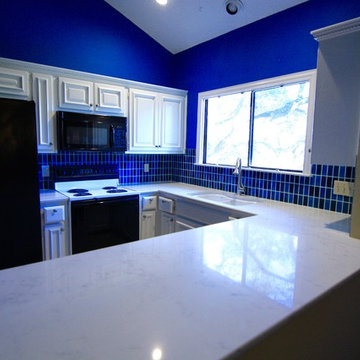 Bright Blue - Kitchen Remodel!