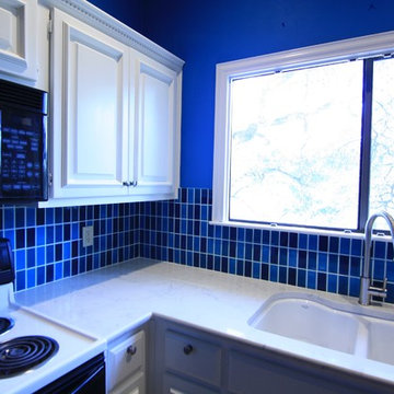 Bright Blue - Kitchen Remodel!