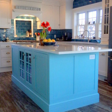 Bright, Colorful, Beach Kitchen