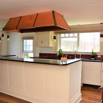 Bright Farmhouse Kitchen with a Copper Twist