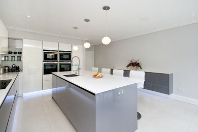 Bright Kitchen with Silver Accents