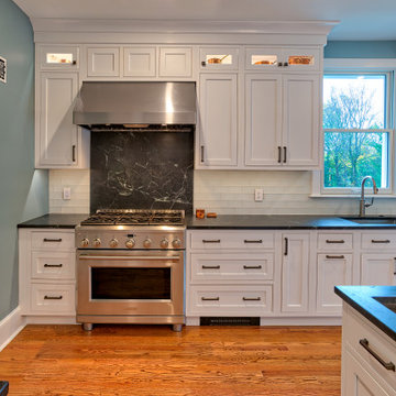 Brighton Cascade and Wabash Beaded Inset Kitchen in Hingham and and Cherry