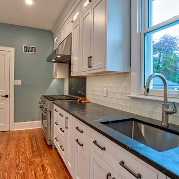 Brighton Cascade and Wabash Beaded Inset Kitchen in Hingham and and Cherry