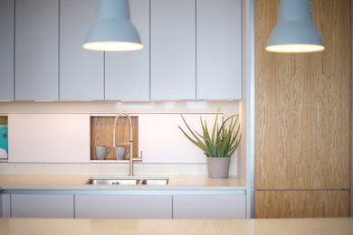 Contemporary kitchen in Sussex.