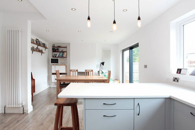 Contemporary kitchen in Sussex.