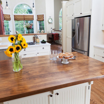 Brilliant Kitchens-Wood countertop