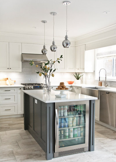 Transitional Kitchen by Erin Interiors