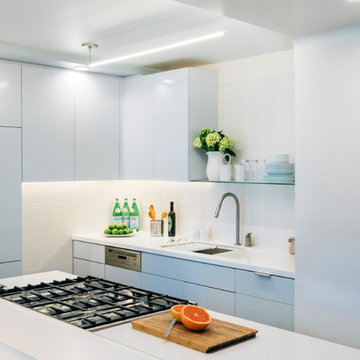 Brooklyn Contemporary Corian Kitchen