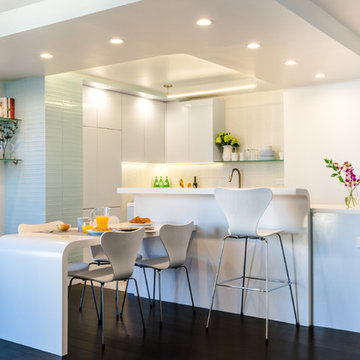 Brooklyn Contemporary Corian Kitchen