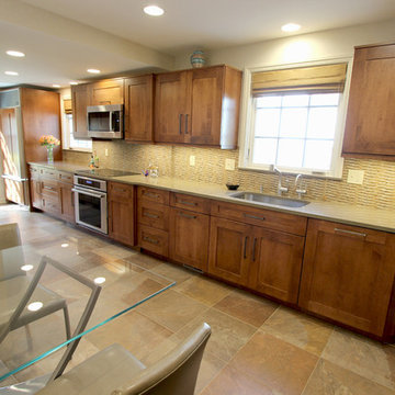 Brown and Beige Kitchen ~ Shaker Heights, OH