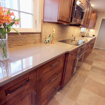 Brown and Beige Kitchen ~ Shaker Heights, OH