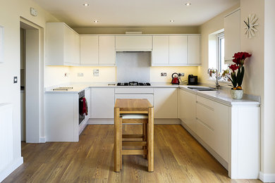 Contemporary kitchen in Devon.