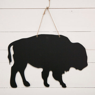 Buffalo chalkboard with holes for hanging