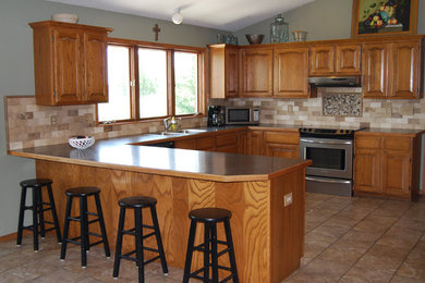 Traditional kitchen in Wichita.