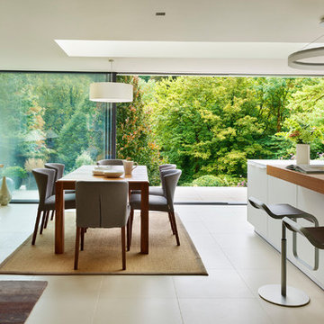 bulthaup b3 Kitchen and Family Dining Space