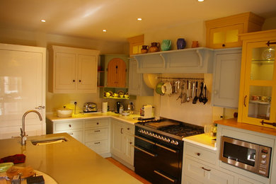 Eclectic kitchen in Wiltshire.