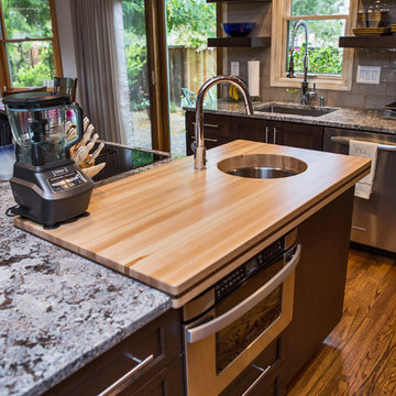 Butcher Block Counter-top and Sink