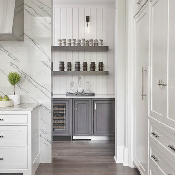 Butler's Pantry with Floating Shelves