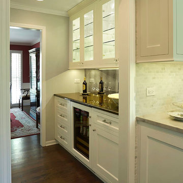 Butler's Pantry with Glass Cabinets