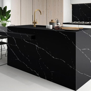 Buy Now Grey Marquina Quartz Kitchen Countertops in Your Price
