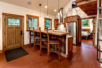 Mountain style kitchen photo in Seattle
