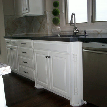 Cabinet Reface and New Custom Kitchen Island - Overland Park, KS
