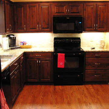 Cabinet Refacing Done in Natural Cherry