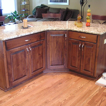 Cabinet Refacing Done in Natural Cherry