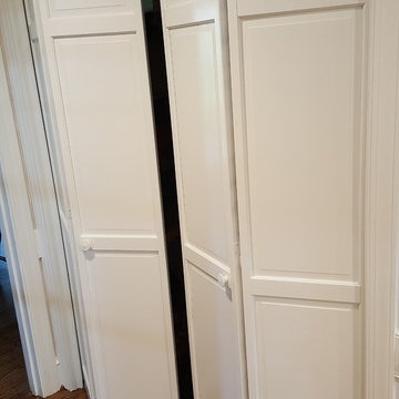 Cabinet Refinish and Pantry Door Painting