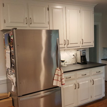 Cabinet Refinish and Pantry Door Painting