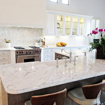 Cabinetry: White & Gray Transitional Kitchen