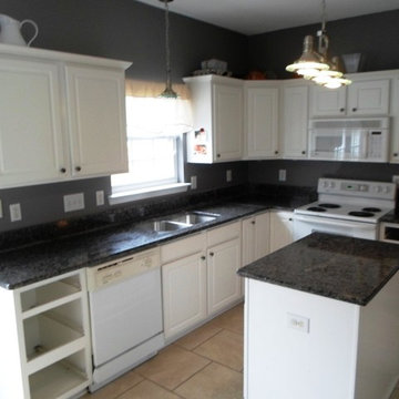 Caledonia Granite for White Cabinets