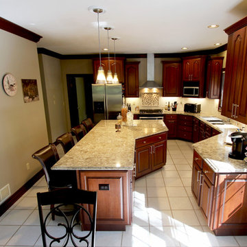 Cambria Nevern Countertops with Galley Workstation ~ Medina, OH